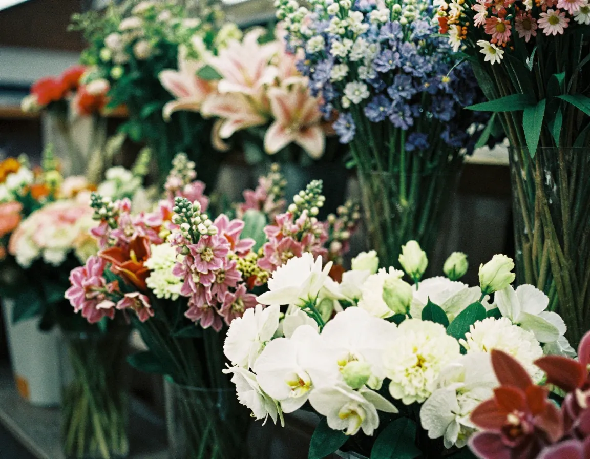 Seasonal flower collection showcasing British blooms